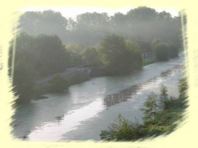 le Marais poitevin en montgolfi�re entre Damvix et Coulon